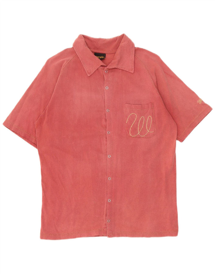 Camicia a maniche corte da uomo Wrangler rosso medio