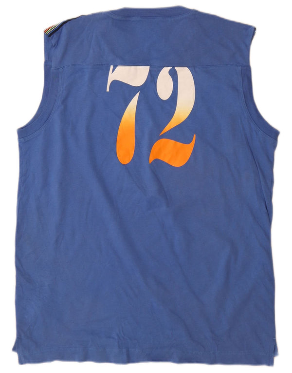 Canotta grafica da uomo Nike UK 42/44 grande cotone blu