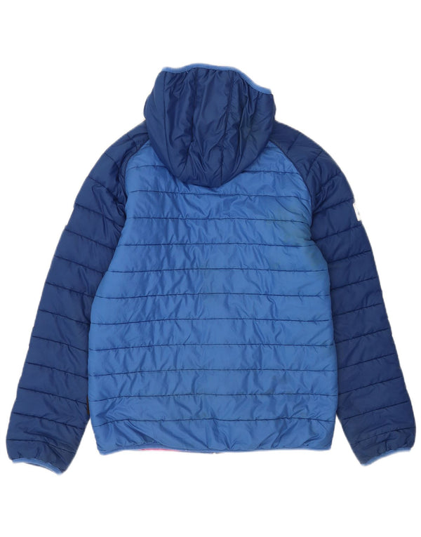 Giacca imbottita con cappuccio per ragazze Jack Wolfskin 13-14 anni Colorblock blu