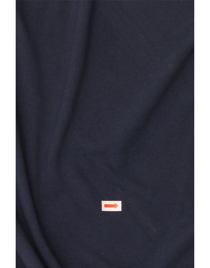 LEVI'S Mens Grant Fit Polo Shirt Large Navy Blue Cotton