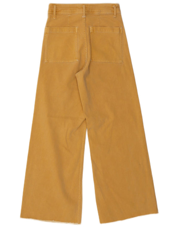 Jeans Zara da donna a gamba larga a vita alta The Marine EU 38 Small W28 L27 Giallo