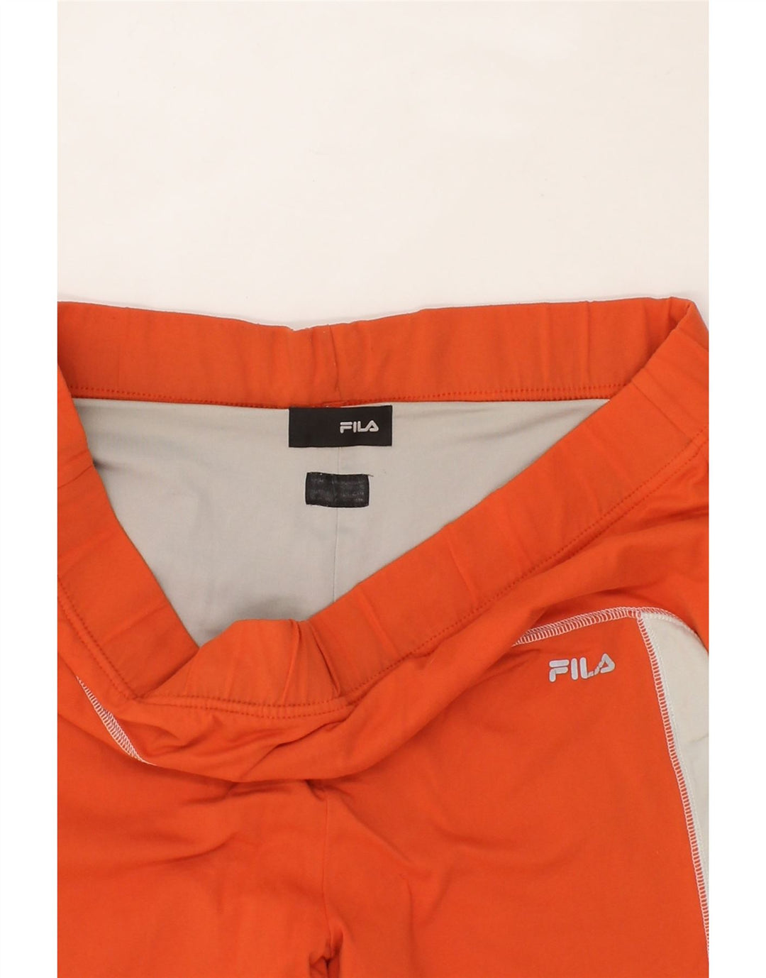 FILA Mens Sport Shorts Medium  Orange Colourblock Nylon Vintage Fila and Second-Hand Fila from Messina Hembry 
