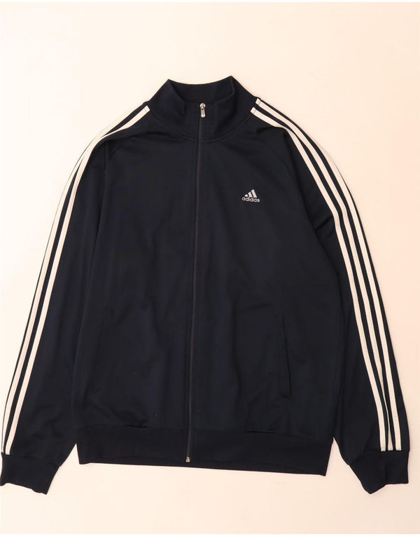 Giacca da tuta da uomo Adidas Clima 365 grande in poliestere blu navy
