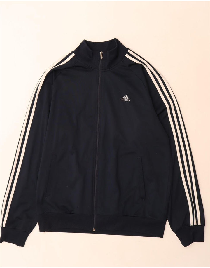 Giacca da tuta da uomo Adidas Clima 365 grande in poliestere blu navy