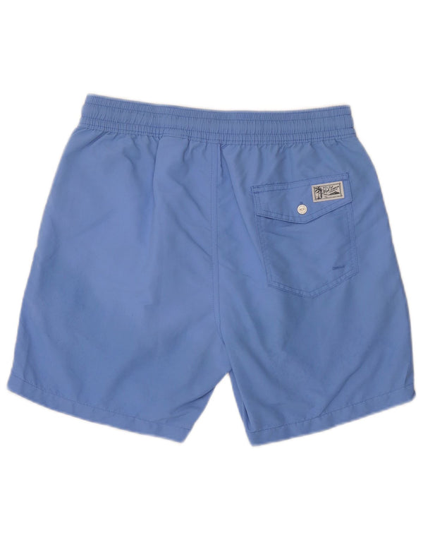 Pantaloncini da bagno da uomo Polo Ralph Lauren piccoli in nylon blu