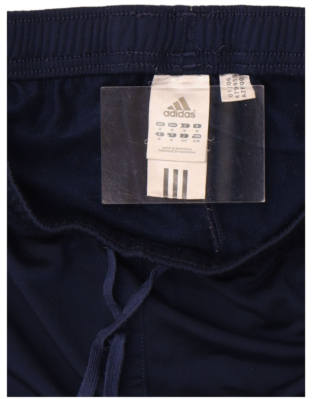 Pantaloncini sportivi Adidas da donna UK 12 medio blu navy poliestere