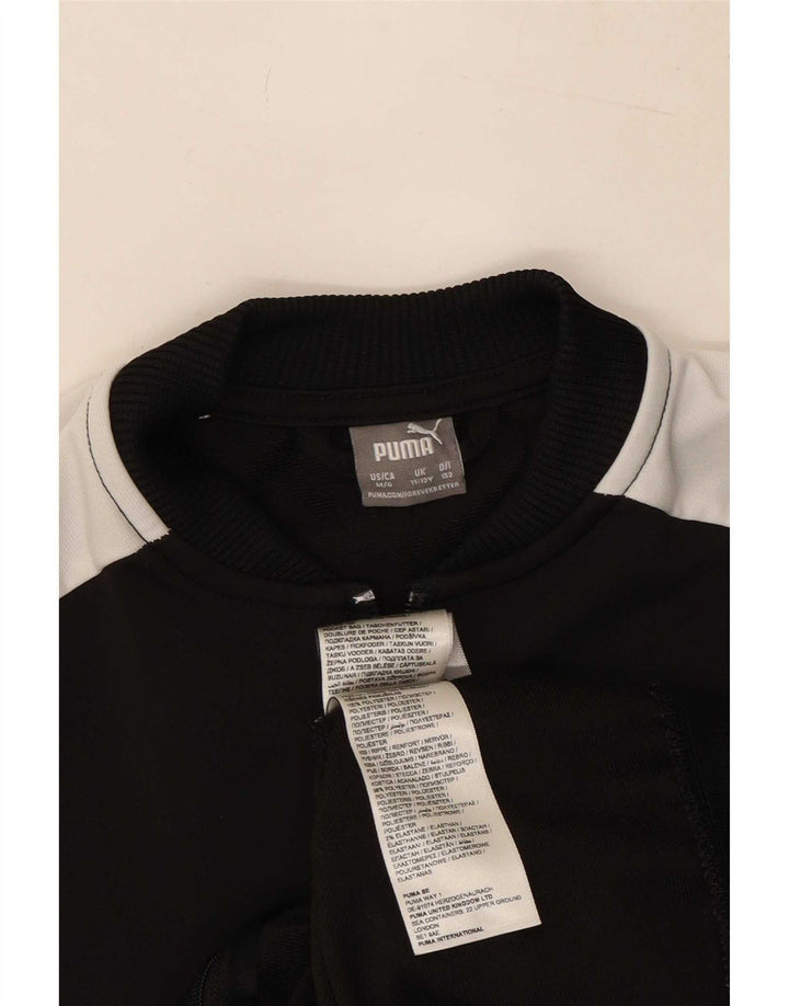 Giacca da tuta da ragazzo Puma 11-12 anni Poliestere color block nero