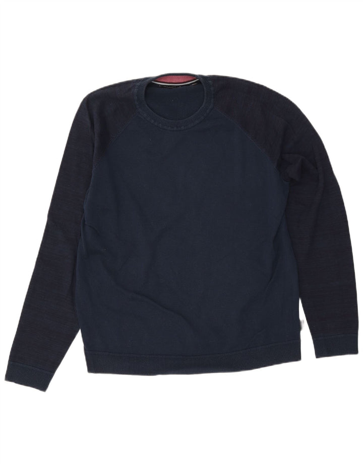Maglione maglione girocollo da donna Ted Baker taglia 6 2XL blu navy