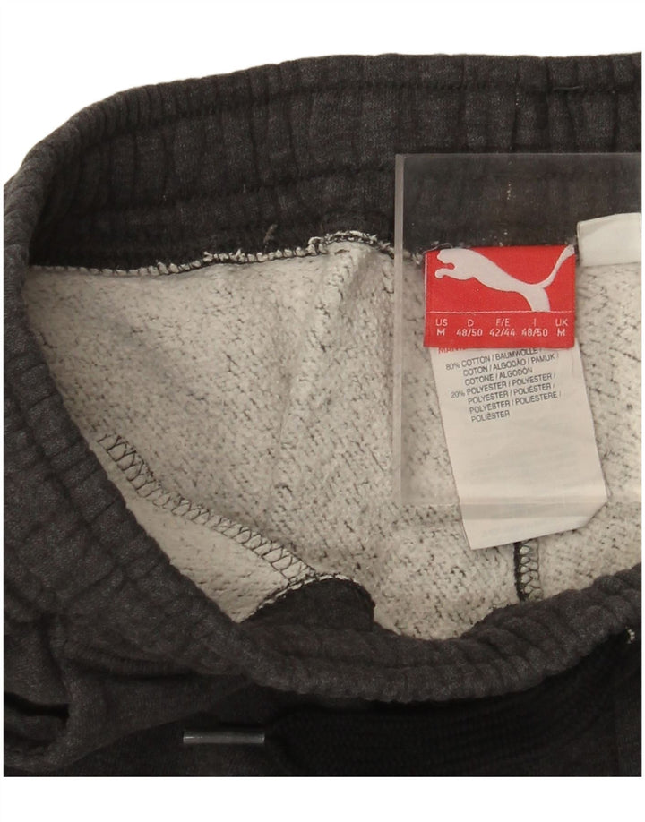 Pantaloni da tuta da uomo Puma in cotone grigio medio