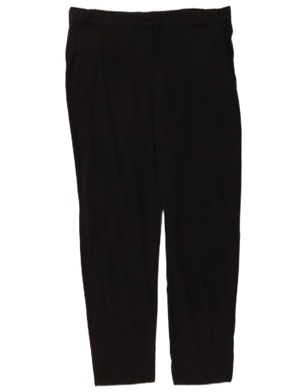 Pantaloni casual affusolati da donna Gap UK 10 Small W30 L27 Lyocell nero