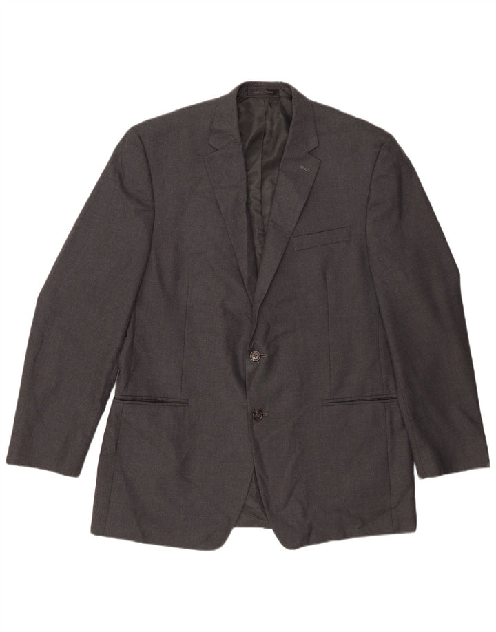 Giacca blazer a 2 bottoni da uomo Chaps UK 44 2XL Poliestere grigio