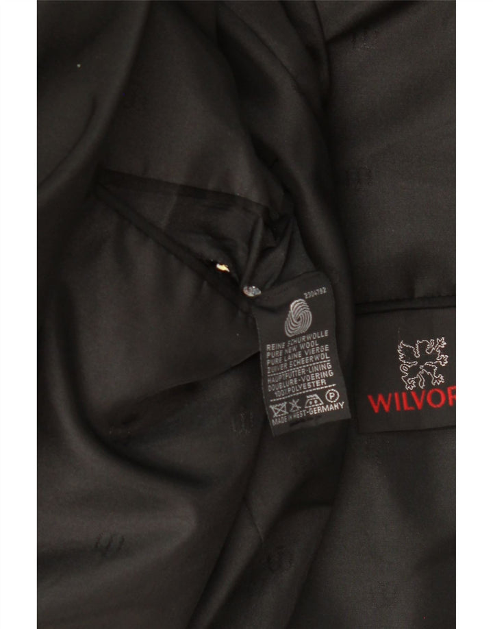 WILVORST Mens 1 Button Blazer Jacket UK 40 Large Black Wool Vintage Wilvorst and Second-Hand Wilvorst from Messina Hembry 