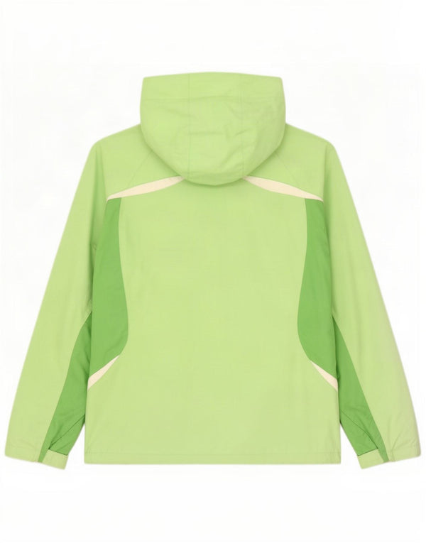 Giacca da sci con cappuccio Columbia Interchange da donna UK 16 Large Green Colourblock