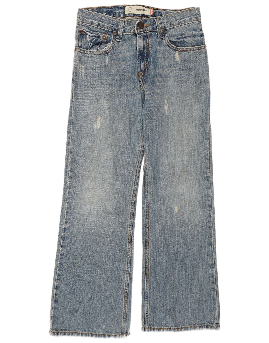 Jeans Levi's da donna 527 bootcut invecchiati taglia 12 media W28 L27 blu