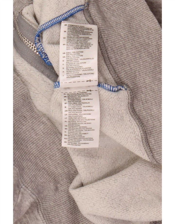 Giacca da ginnastica da uomo Adidas XL in cotone chiazzato grigio