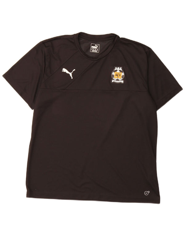 Puma Uomo Cambridge United F.C. T-shirt Top XL Poliestere Nero