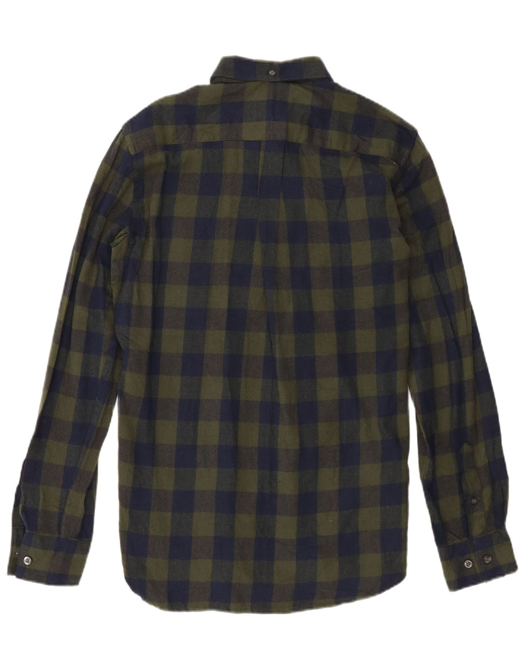 Camicia da uomo in flanella French Connection piccolo cotone a quadri verdi