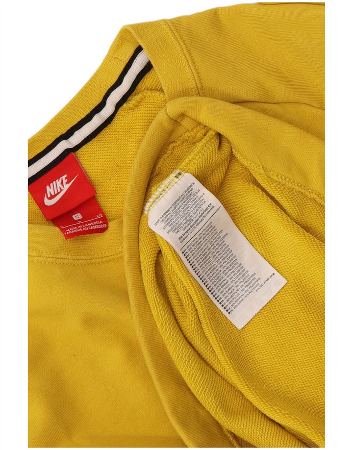 Felpa Nike Uomo Maglione Piccolo Giallo Cotone