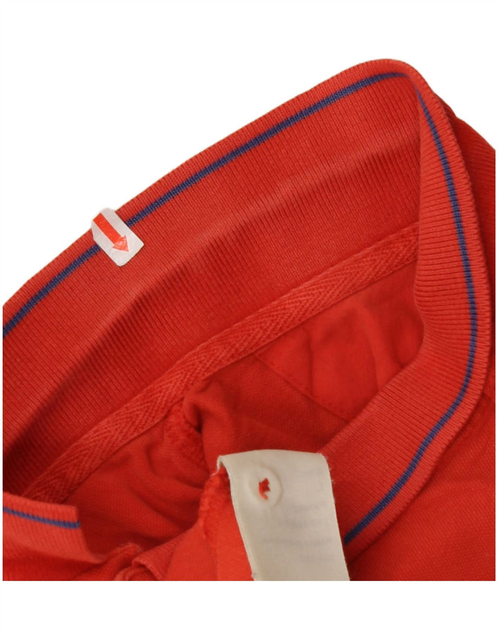 LEE Mens Regular Fit Polo Shirt Large Red Cotton