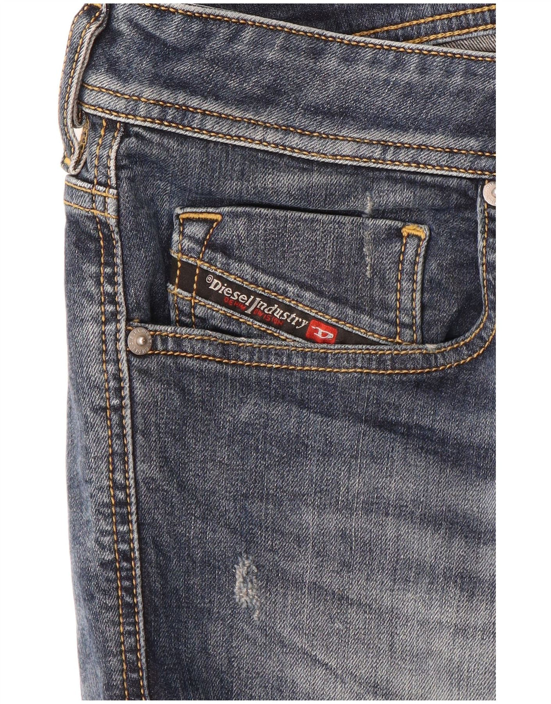 DIESEL Jeans skinny effetto consumato da uomo W34 L35 cotone blu