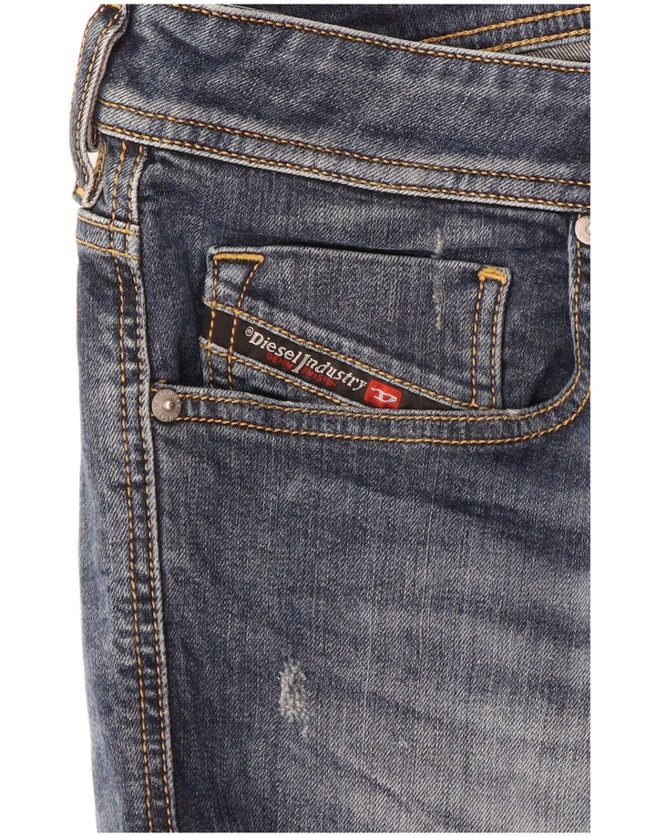 DIESEL Jeans skinny effetto consumato da uomo W34 L35 cotone blu