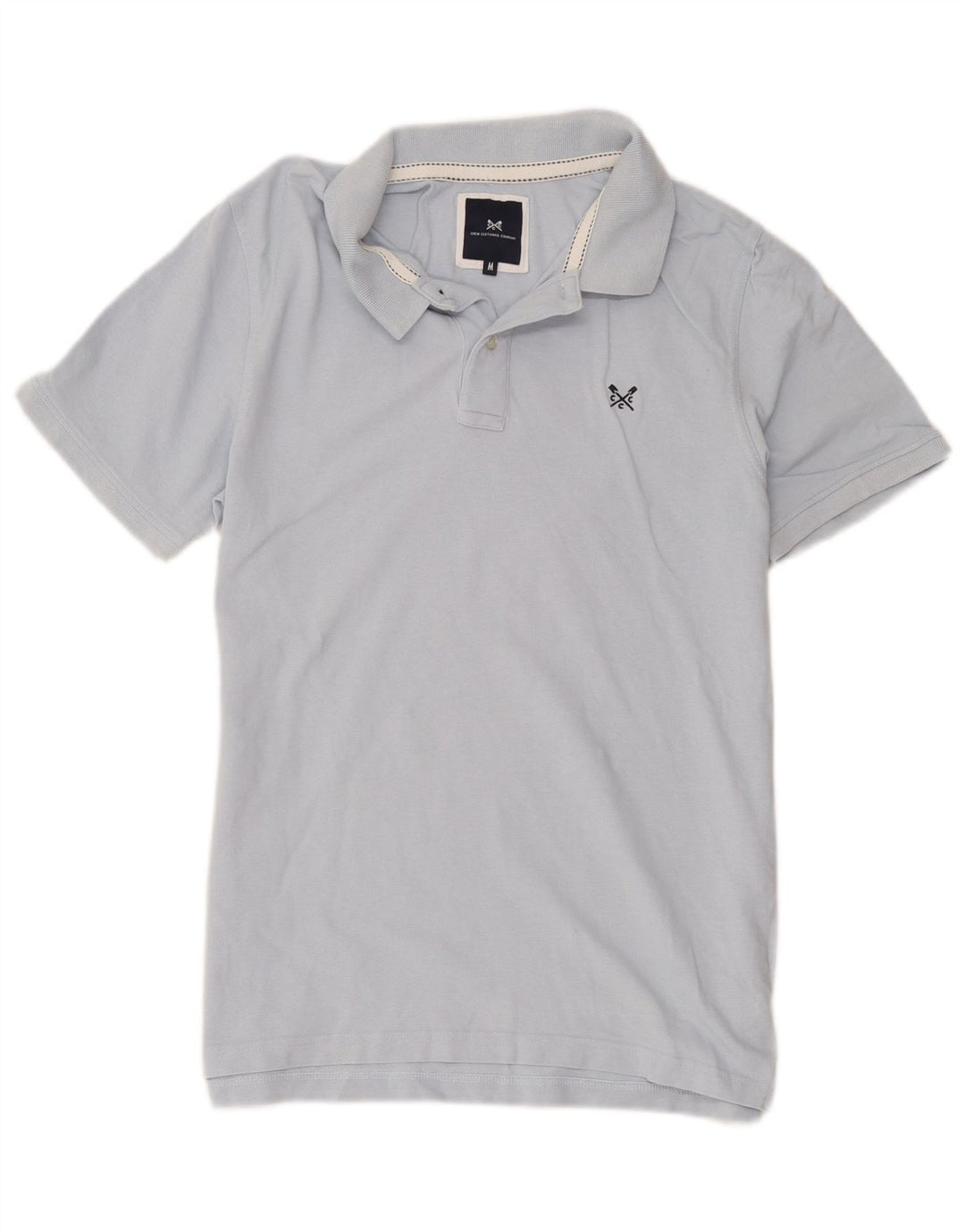 Crew Clothing Polo da uomo in cotone blu medio