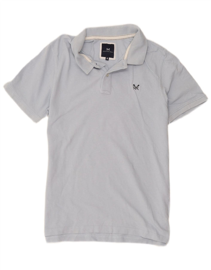 Crew Clothing Polo da uomo in cotone blu medio