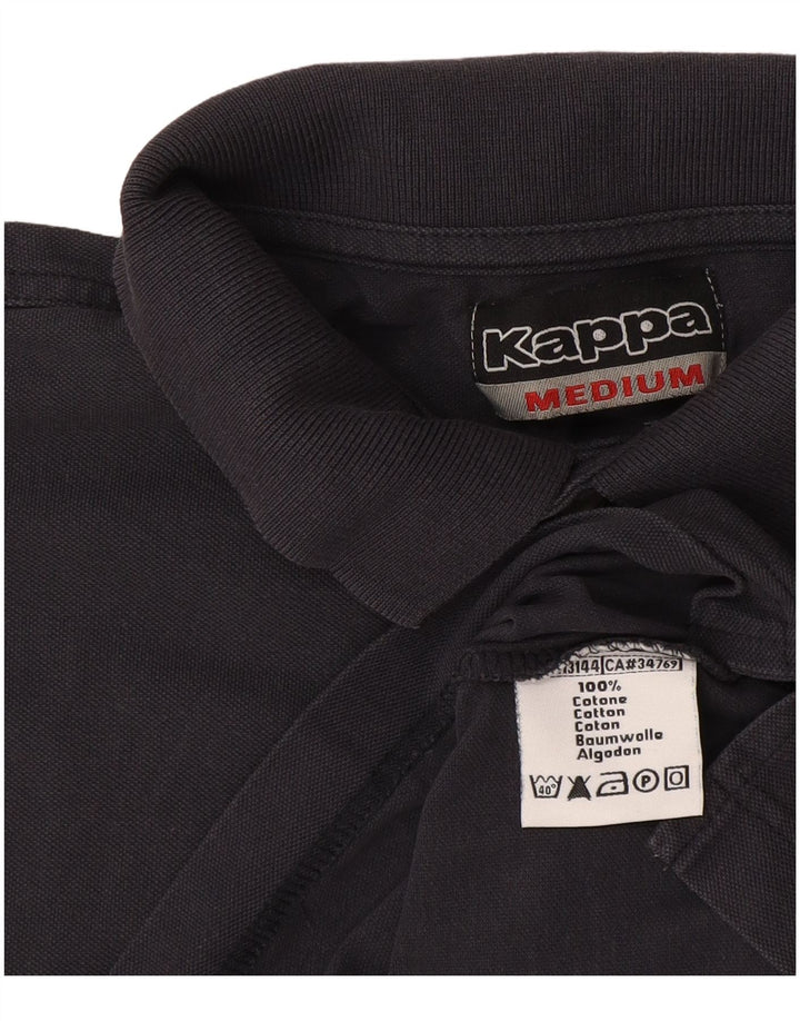 Polo Kappa Uomo Media Cotone Blu Navy