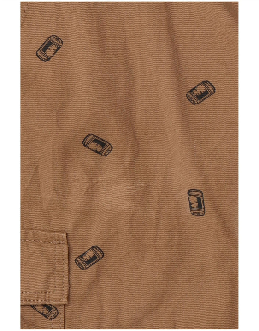 Pantaloncini cargo grafici da uomo WRANGLER W40 XL cotone marrone