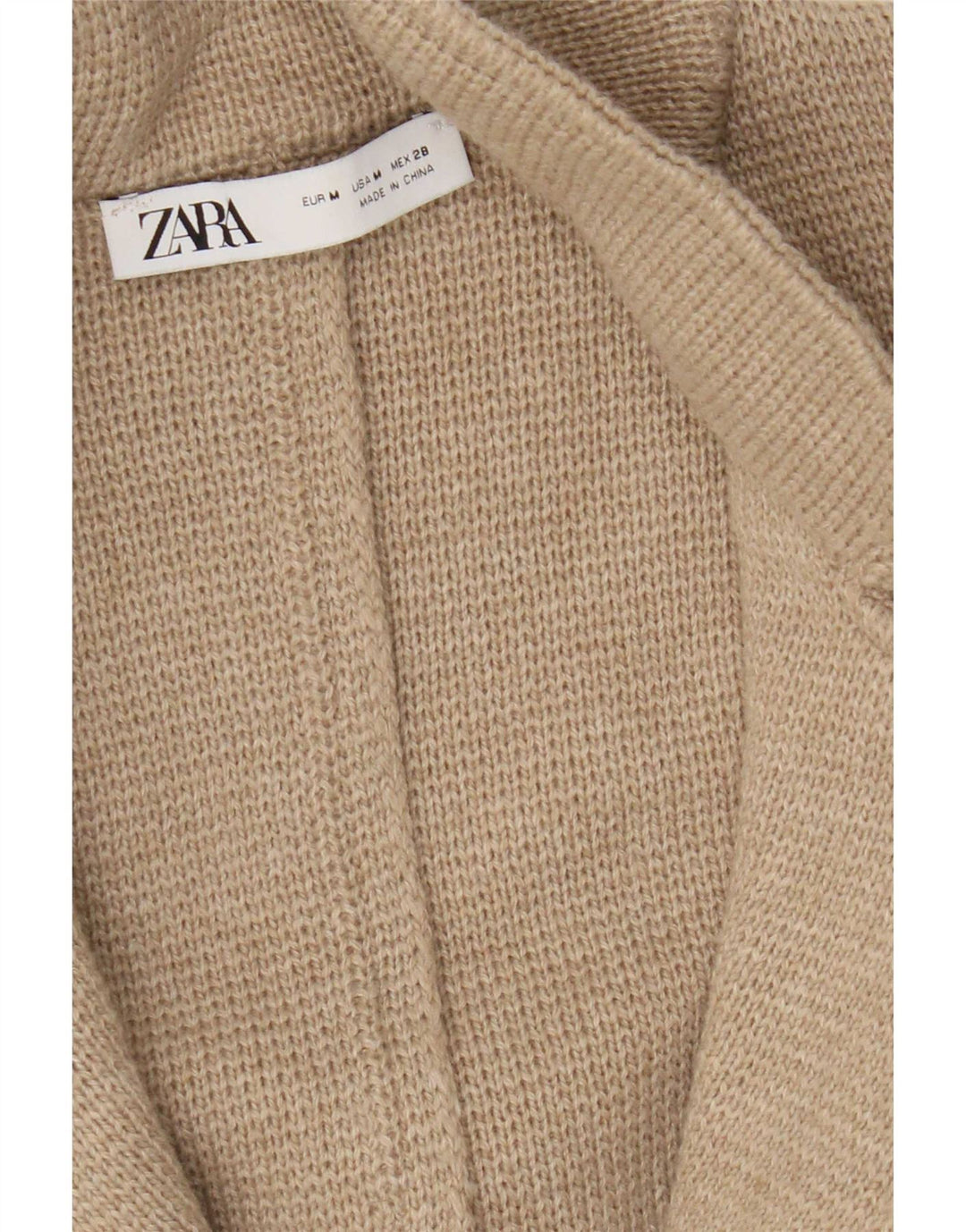 Cappotto Zara da donna UK 14 beige medio