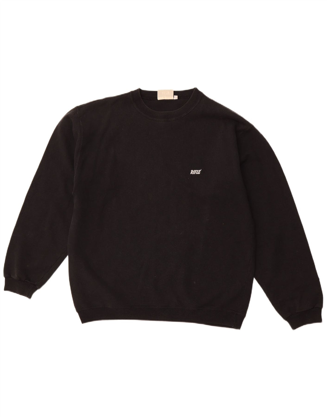 Felpa da uomo RIFLE Maglione XL in cotone nero