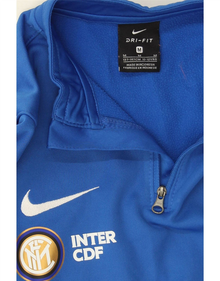 Felpa grafica da ragazzo Nike Inter Milan, 10-11 anni, blu medio