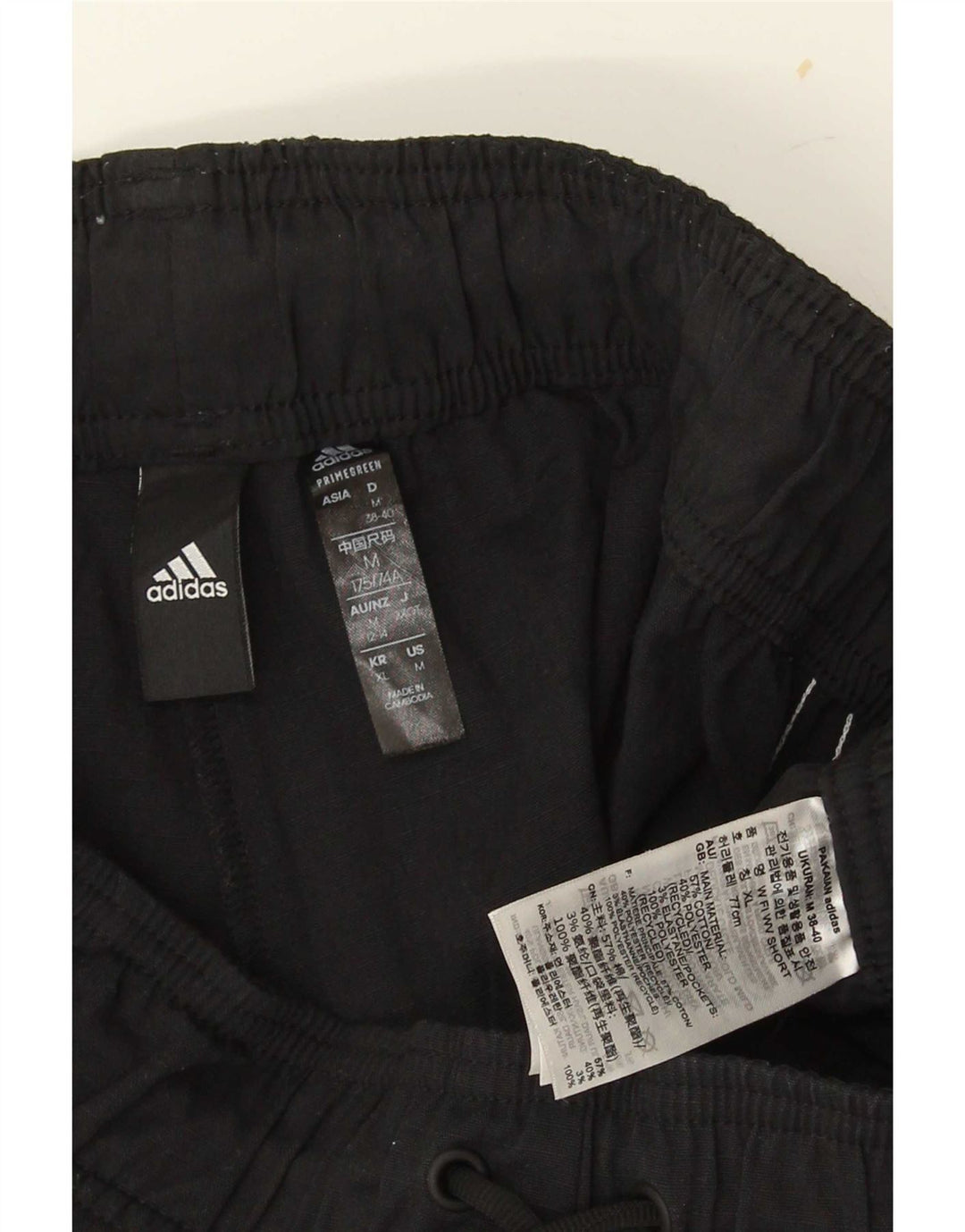 Pantaloncini sportivi Adidas da uomo medio cotone nero