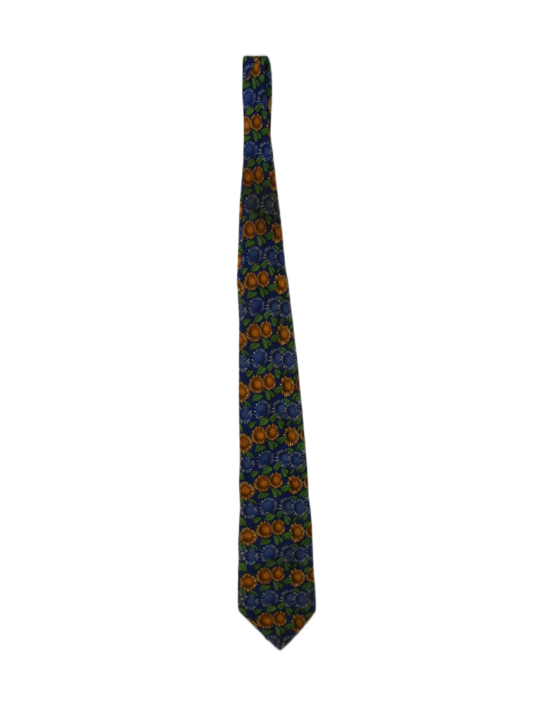 Cravatta Trussardi Uomo Grafica Taglia Unica Seta Floreale Blu