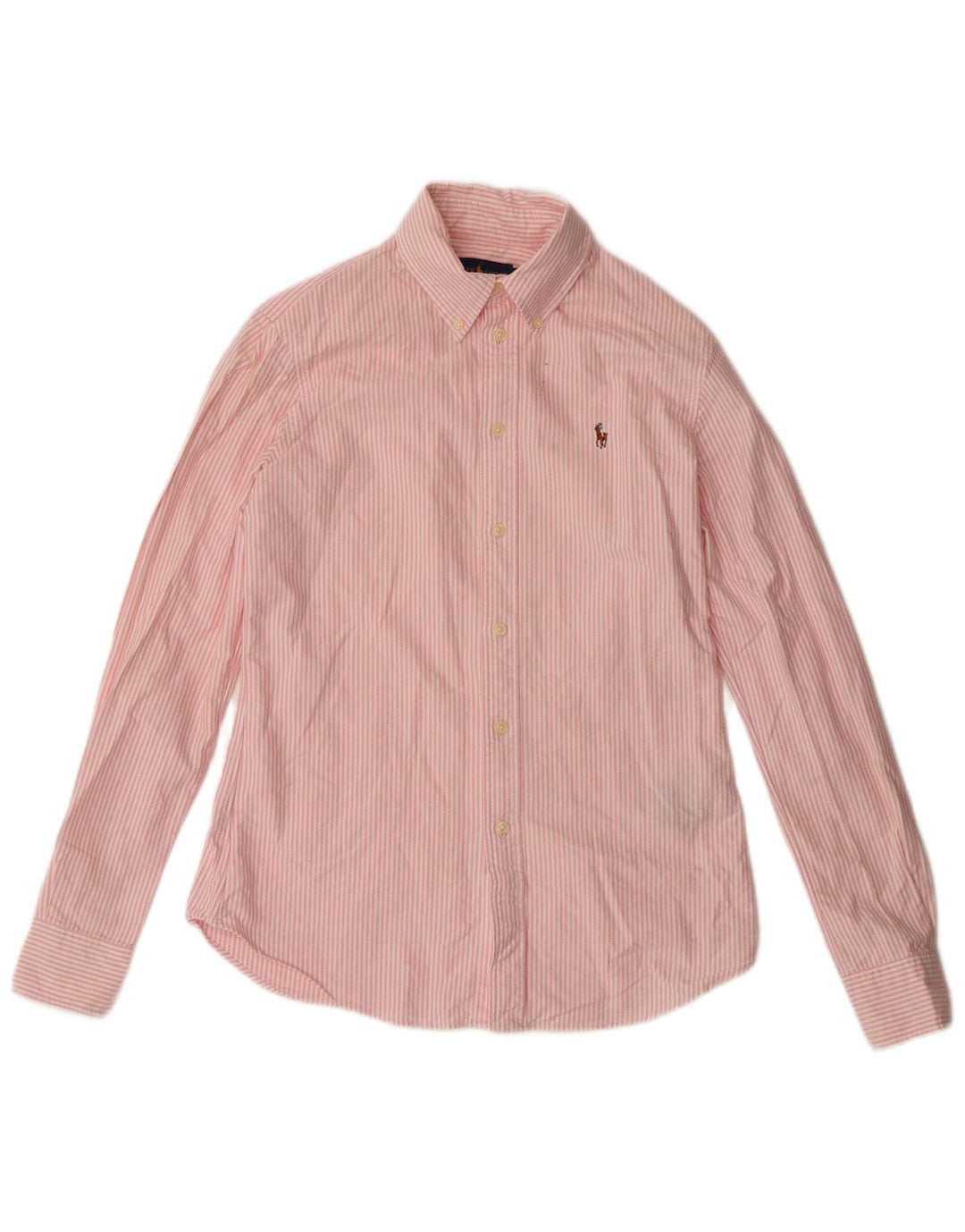 Camicia Ralph Lauren da uomo su misura piccola in cotone a righe rosa