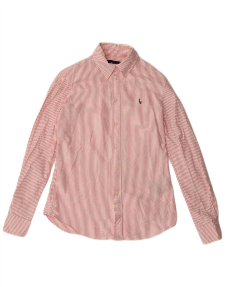Camicia Ralph Lauren da uomo su misura piccola in cotone a righe rosa