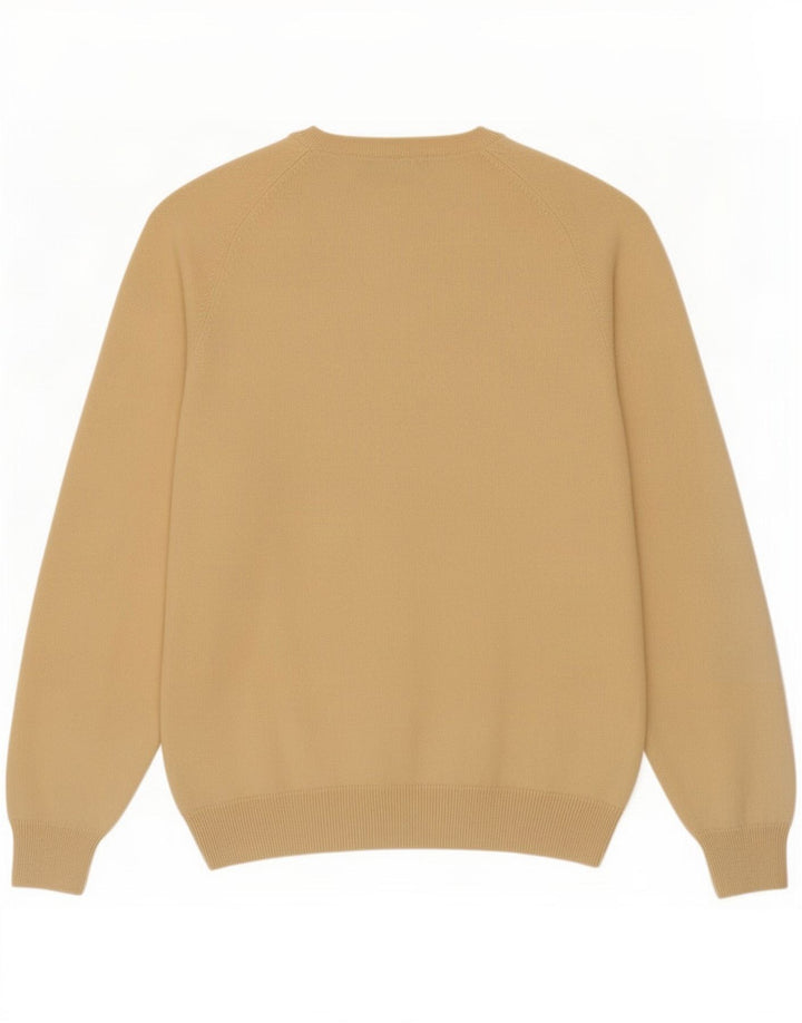 Maglione da uomo con scollo a V Marks & Spencer giallo medio in cashmere