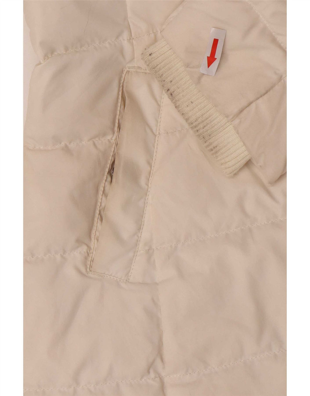 Cappotto imbottito con cappuccio da donna Tommy Hilfiger UK 6 XS poliestere bianco