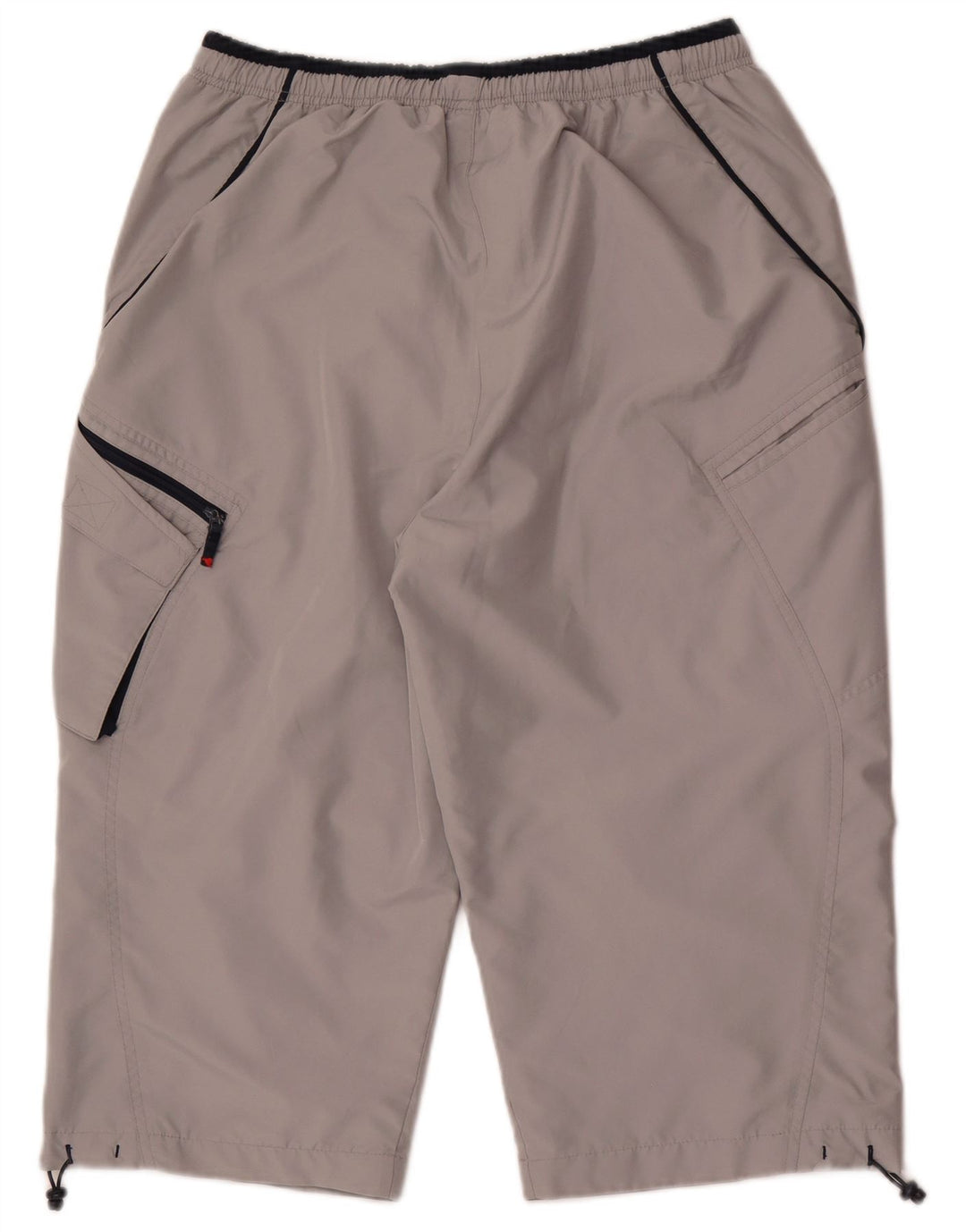 Pantaloncini sportivi Reebok da uomo Bermuda grandi in poliestere grigio