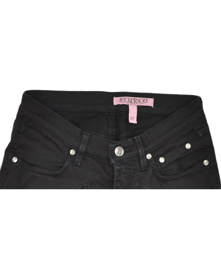 JECKERSON Womens Slim Jeans W27 L34 Black Cotton | Vintage | Thrift | Second-Hand | Used Clothing | Messina Hembry 