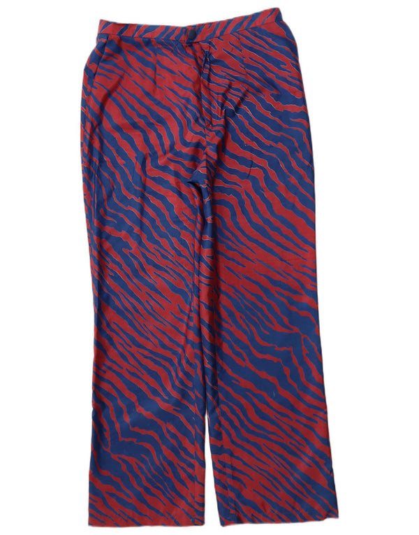 Pantaloni chino dritti da donna VINTAGE W30 L29 a righe blu