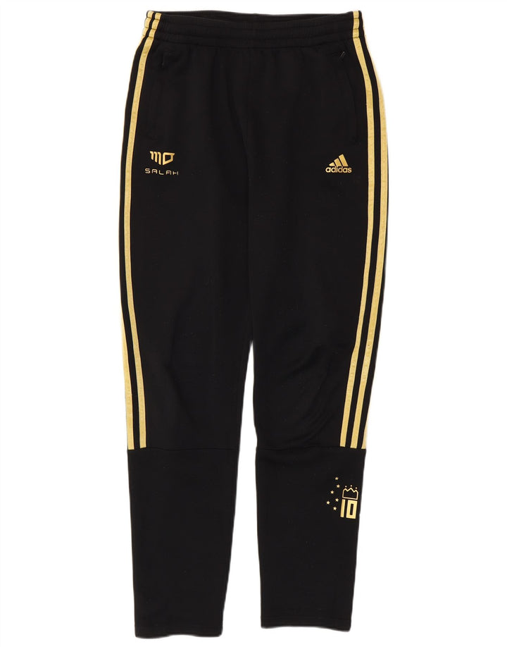 Pantaloni della tuta Adidas Aeroready da ragazzo 13-14 anni in poliestere nero