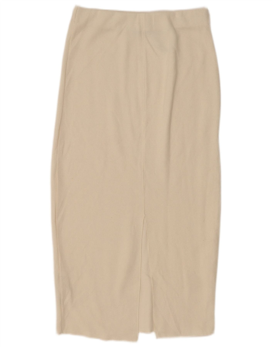 Gonna longuette da donna Zara piccola W26 in cotone bianco sporco
