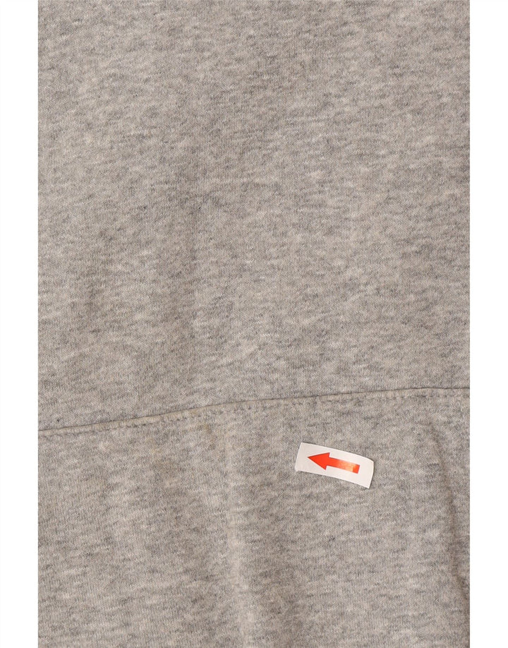 Felpa con cappuccio oversize con grafica Nike da donna UK 14 Cotone grigio medio