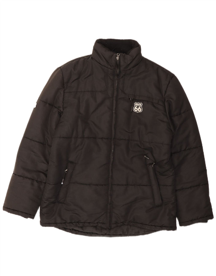Giacca imbottita da uomo ROUTE 66 UK 40 grande poliestere nero