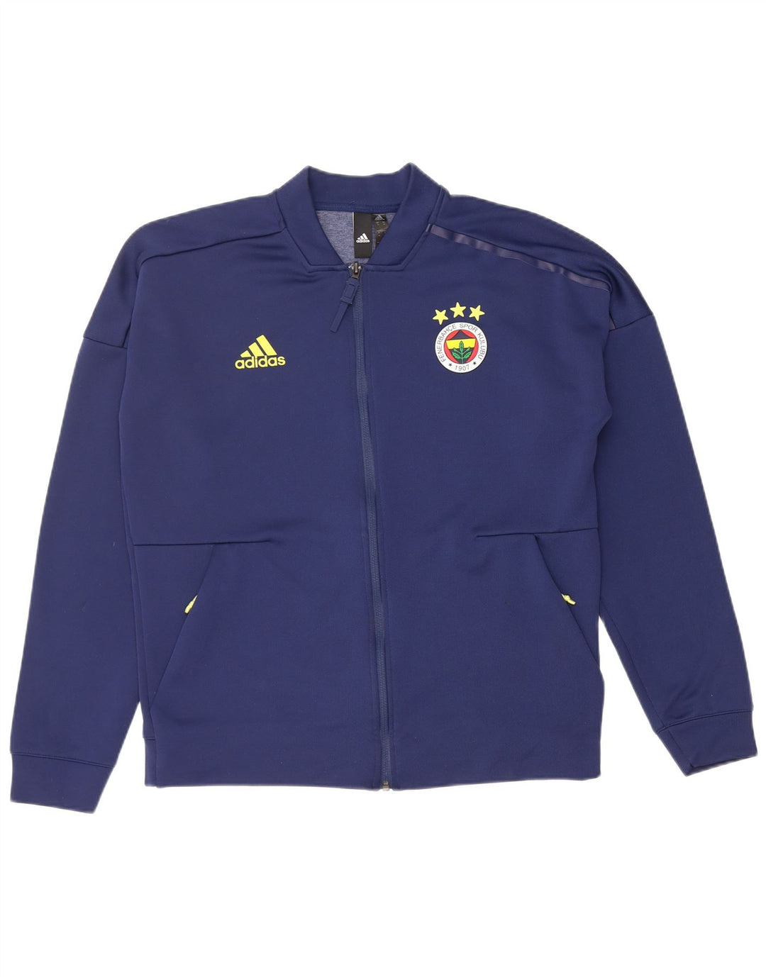 ADIDAS Giacca da tuta grafica da uomo in poliestere medio blu navy