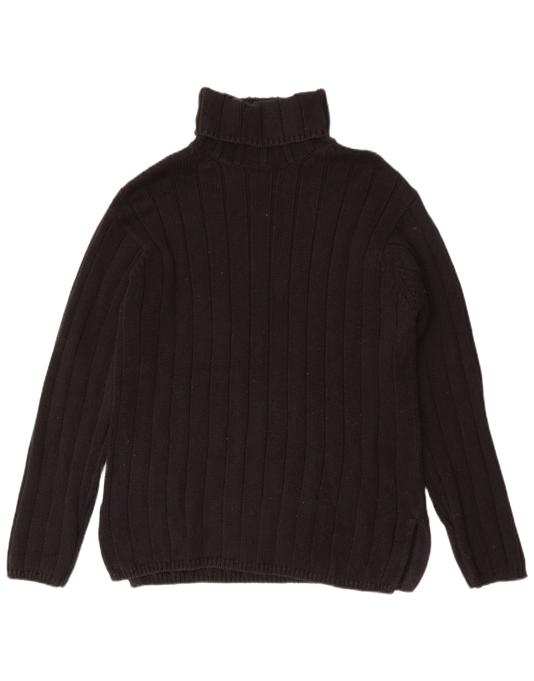 Maglione maglione a collo alto da donna Gap UK 14 cotone nero medio