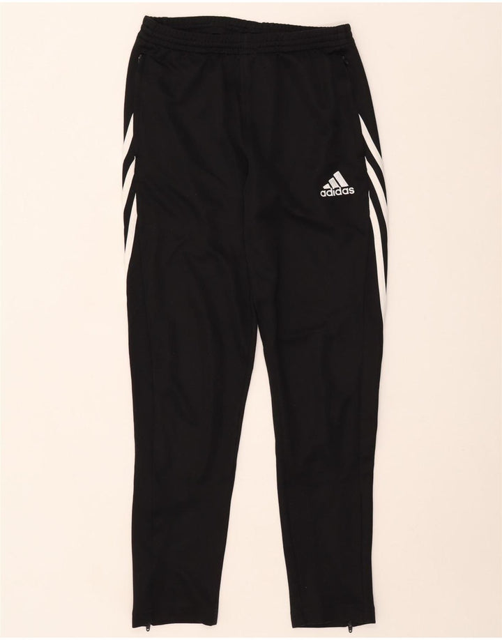 Pantaloni della tuta Adidas Climalite da ragazzo 13-14 anni in poliestere nero