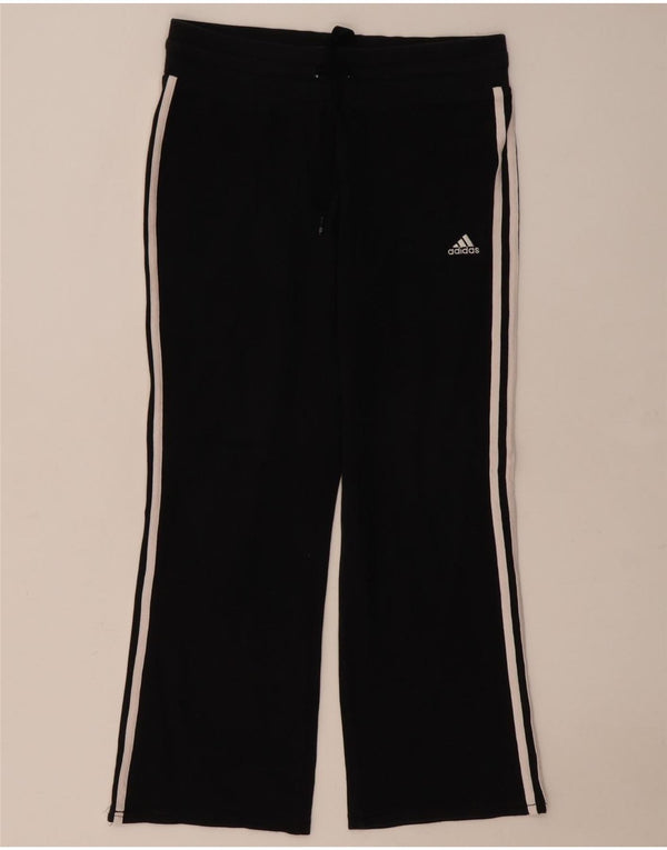 Pantaloni della tuta da donna Adidas UK 12 medio cotone nero