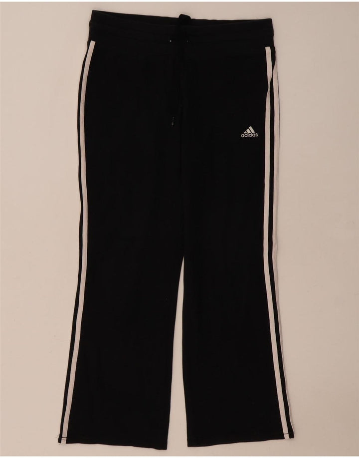 Pantaloni della tuta da donna Adidas UK 12 medio cotone nero